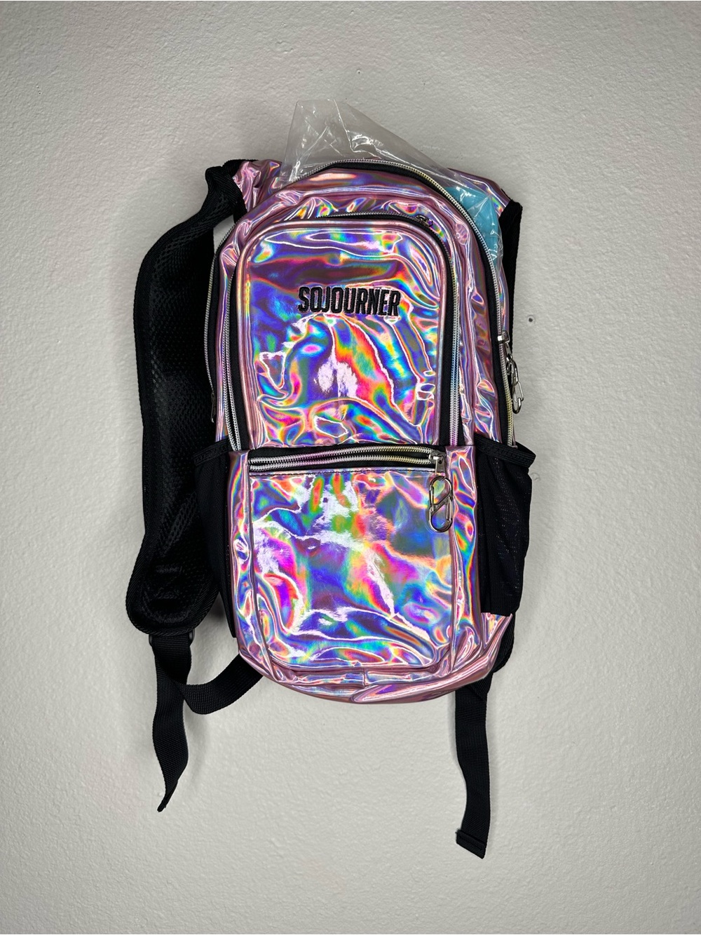 Iridescent Holographic Pink Hydration Backpack Sojourner NWT